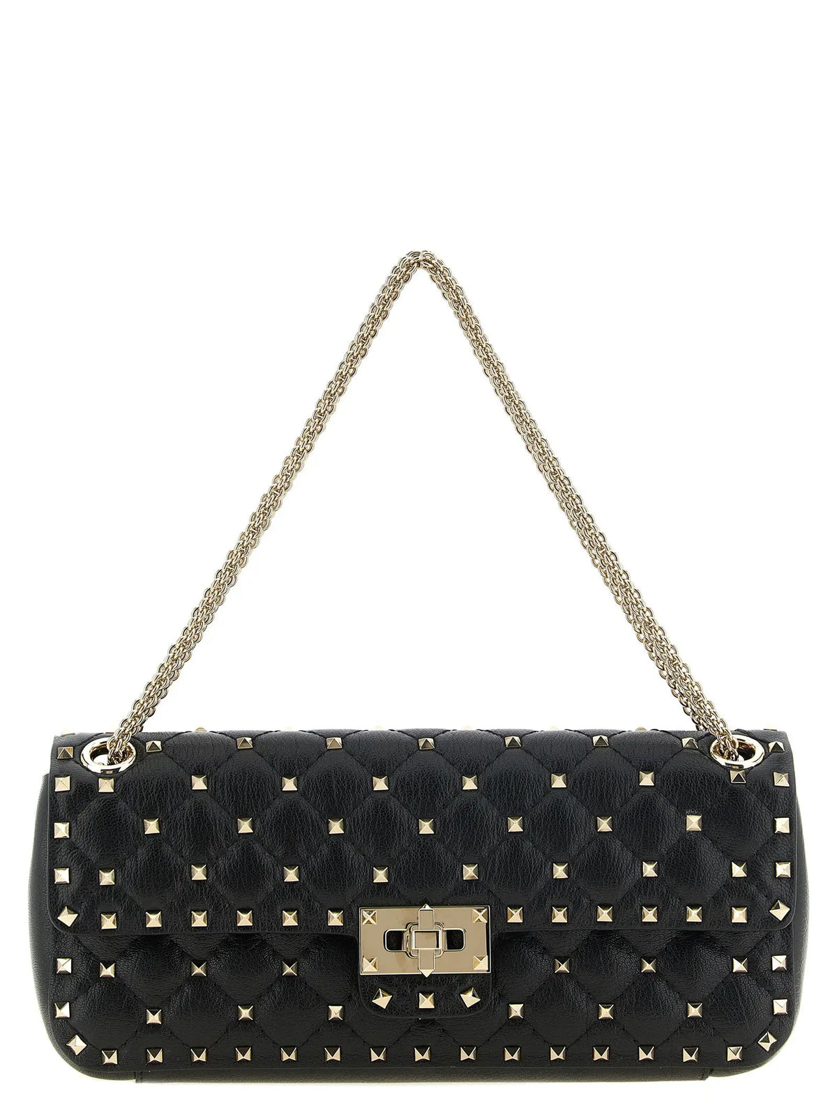 Valentino Garavani Valentino Garavani Black Goatskin Shoulder Bag