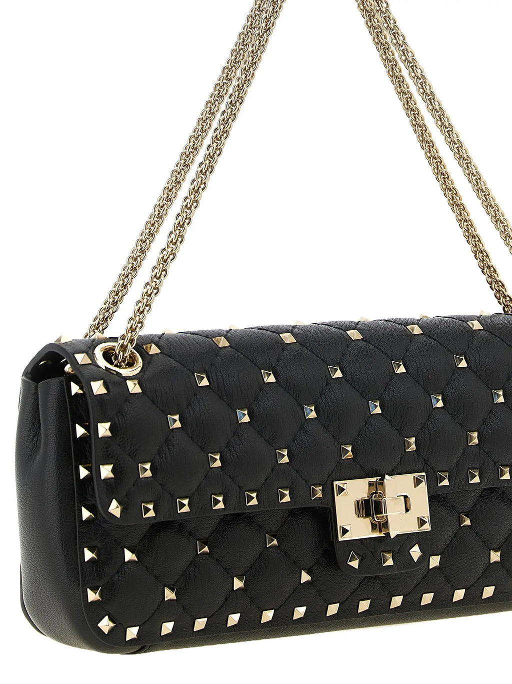 Valentino Garavani Valentino Garavani Black Goatskin Shoulder Bag