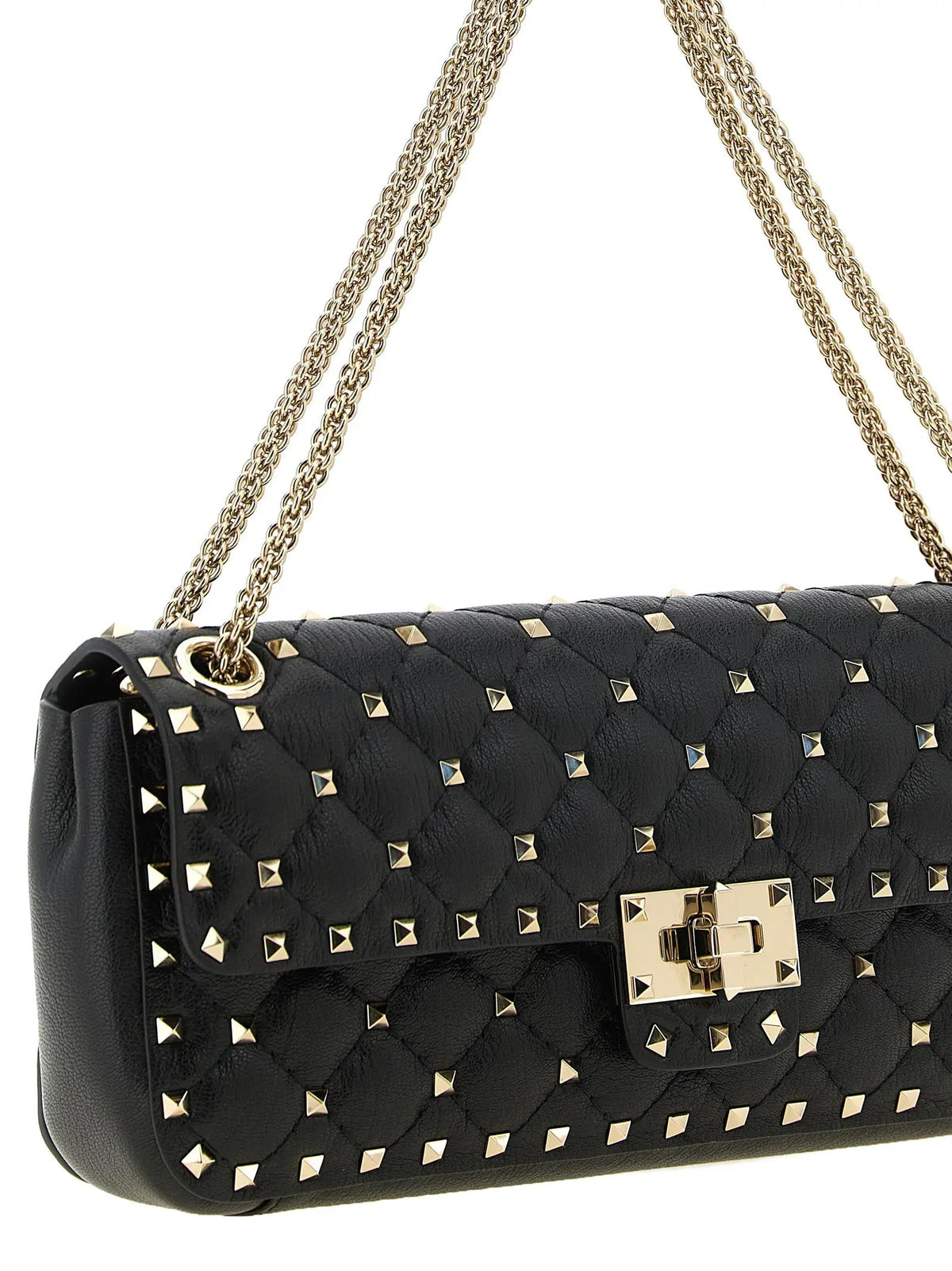 Valentino Garavani Valentino Garavani Black Goatskin Shoulder Bag