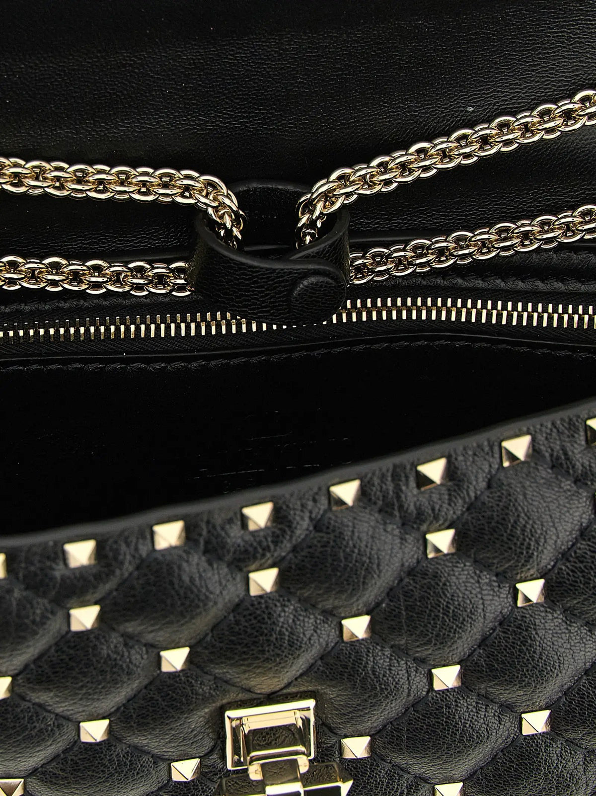 Valentino Garavani Valentino Garavani Black Goatskin Shoulder Bag