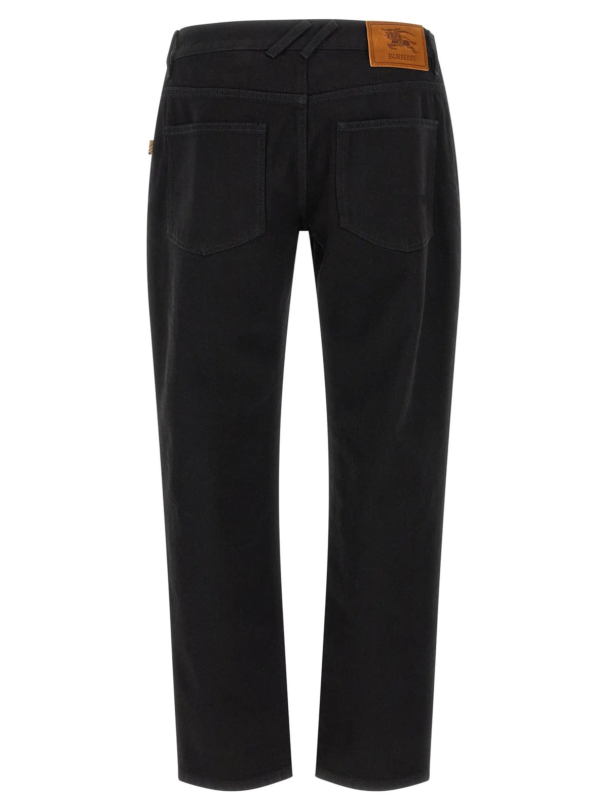 Burberry Burberry Black Cotton Straight-Leg Jeans