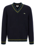 Lacoste Lacoste Blue Wool Cardigan