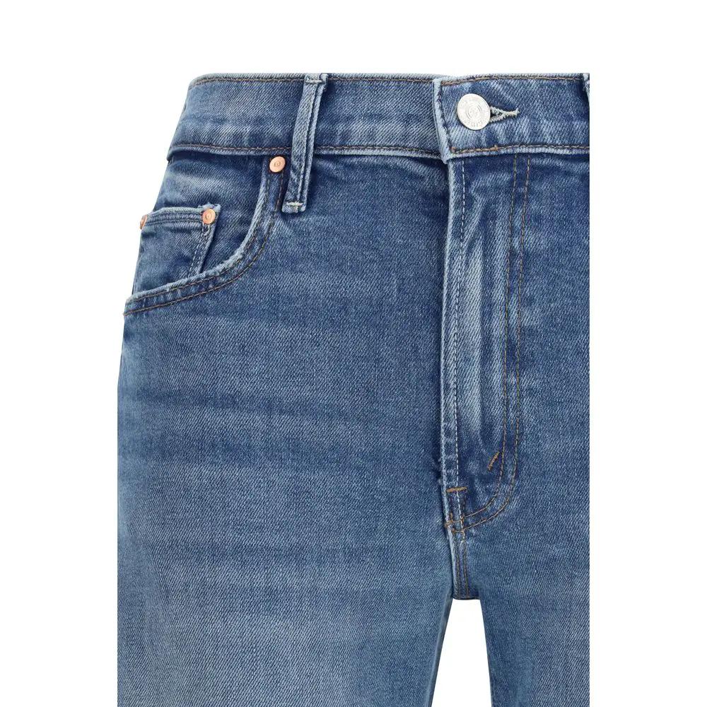 Mother Denim Mother Denim Blue Cotton Flared Jeans