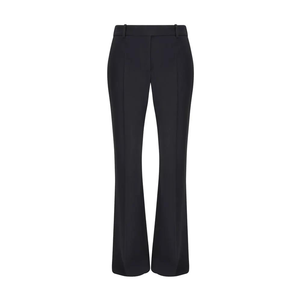 Alexander McQueen Alexander McQueen Black Acetate Flared Pants