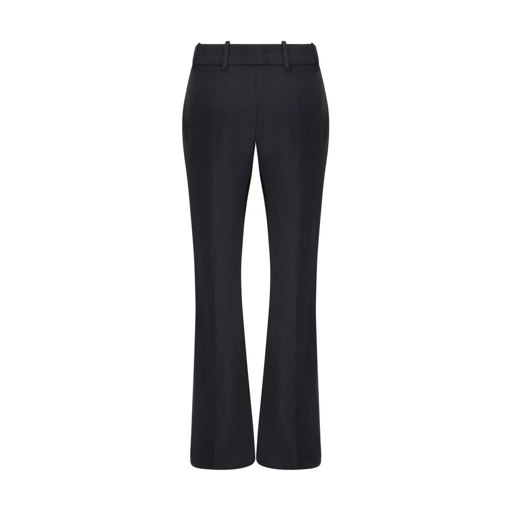 Alexander McQueen Alexander McQueen Black Acetate Flared Pants