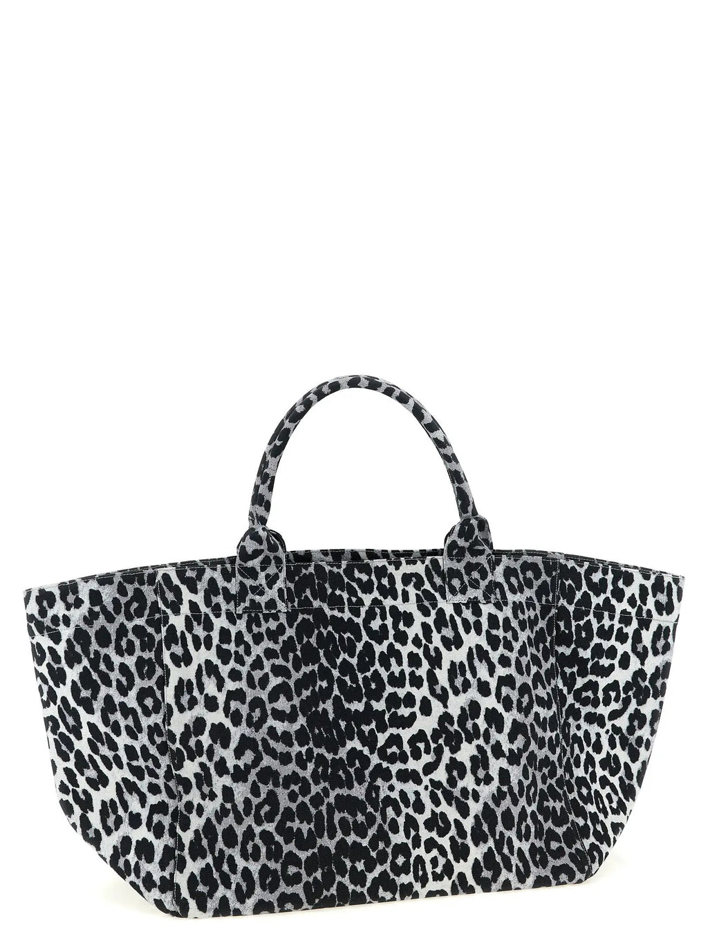 Ganni Ganni Gray Recycled Cotton Tote Bag