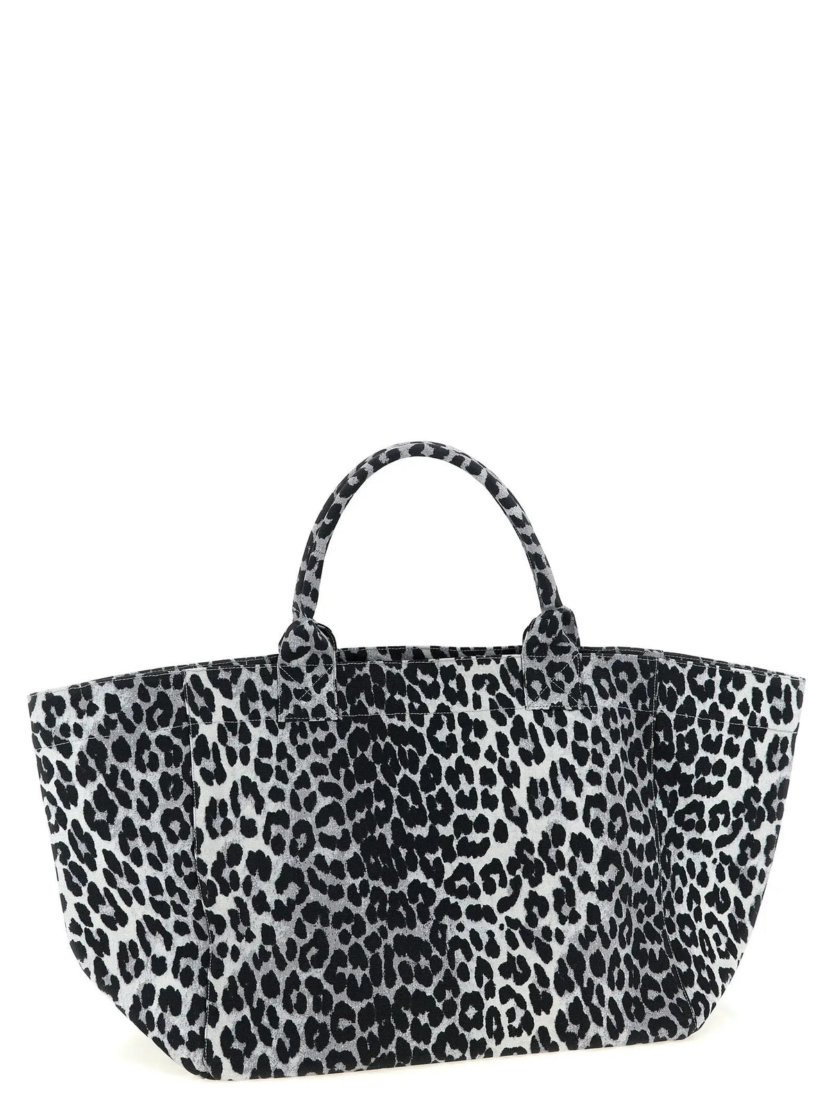 Ganni Ganni Gray Recycled Cotton Tote Bag