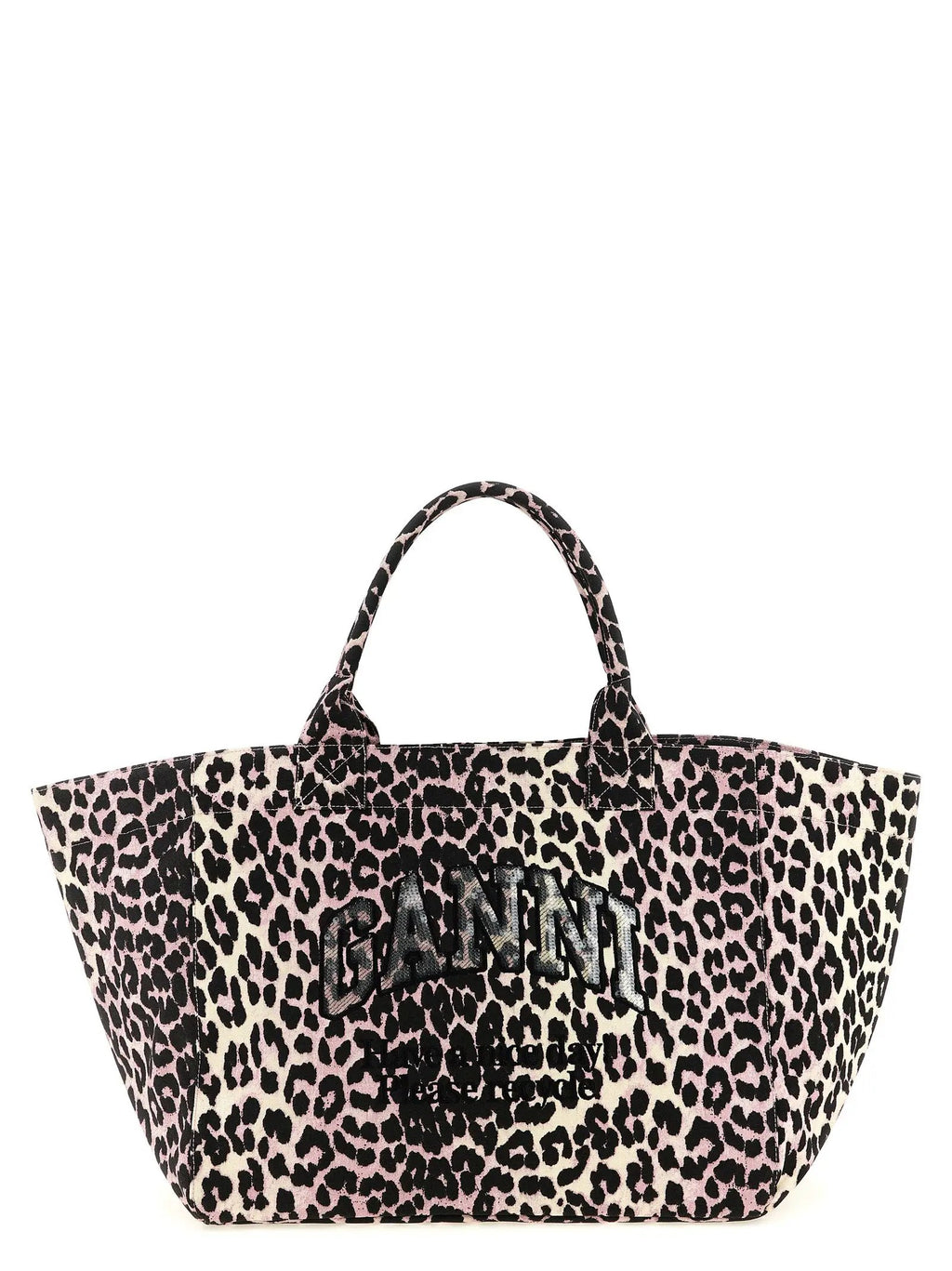 Ganni Ganni Multicolor Recycled Cotton Tote Bag
