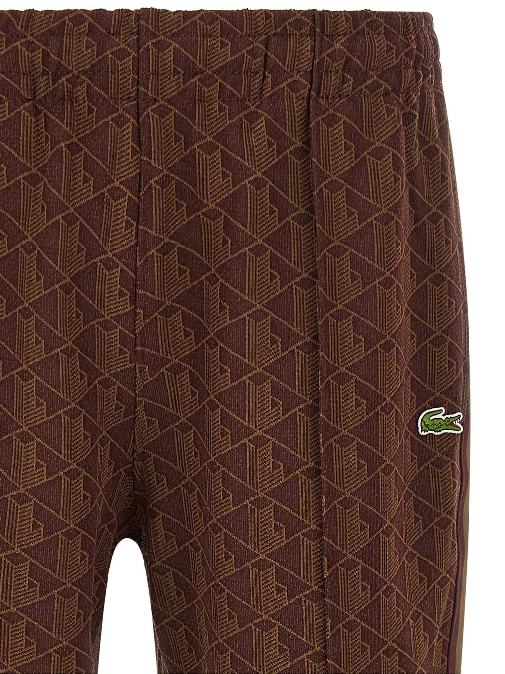 Lacoste Lacoste Brown Polyester Joggers (Workout Pants)