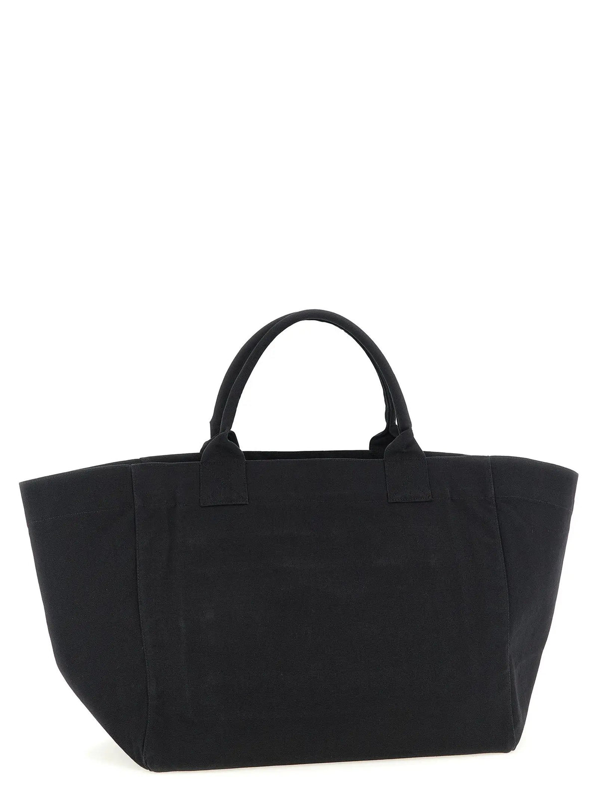 Ganni Ganni Black Recycled Cotton Tote Bag