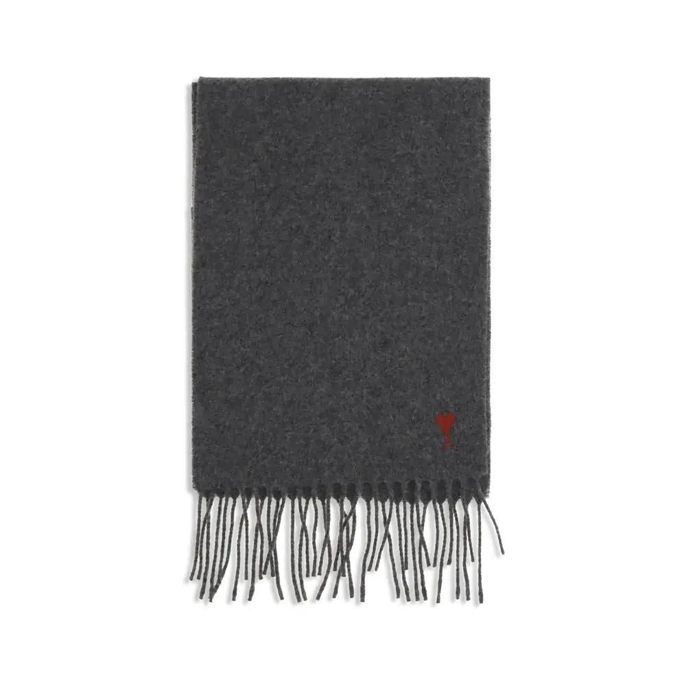 Ami Paris Ami Paris Gray Wool Oves Aries Foulard