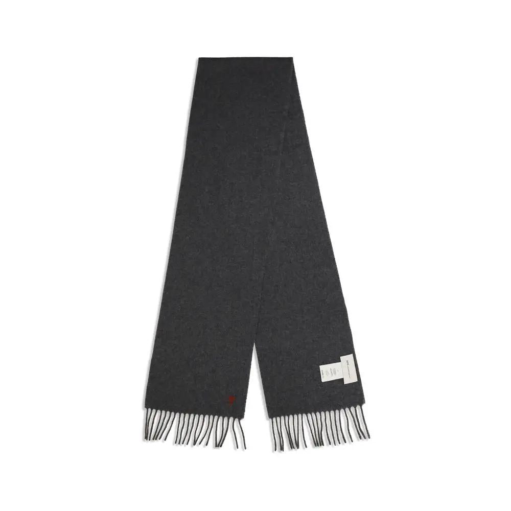 Ami Paris Ami Paris Gray Wool Oves Aries Foulard