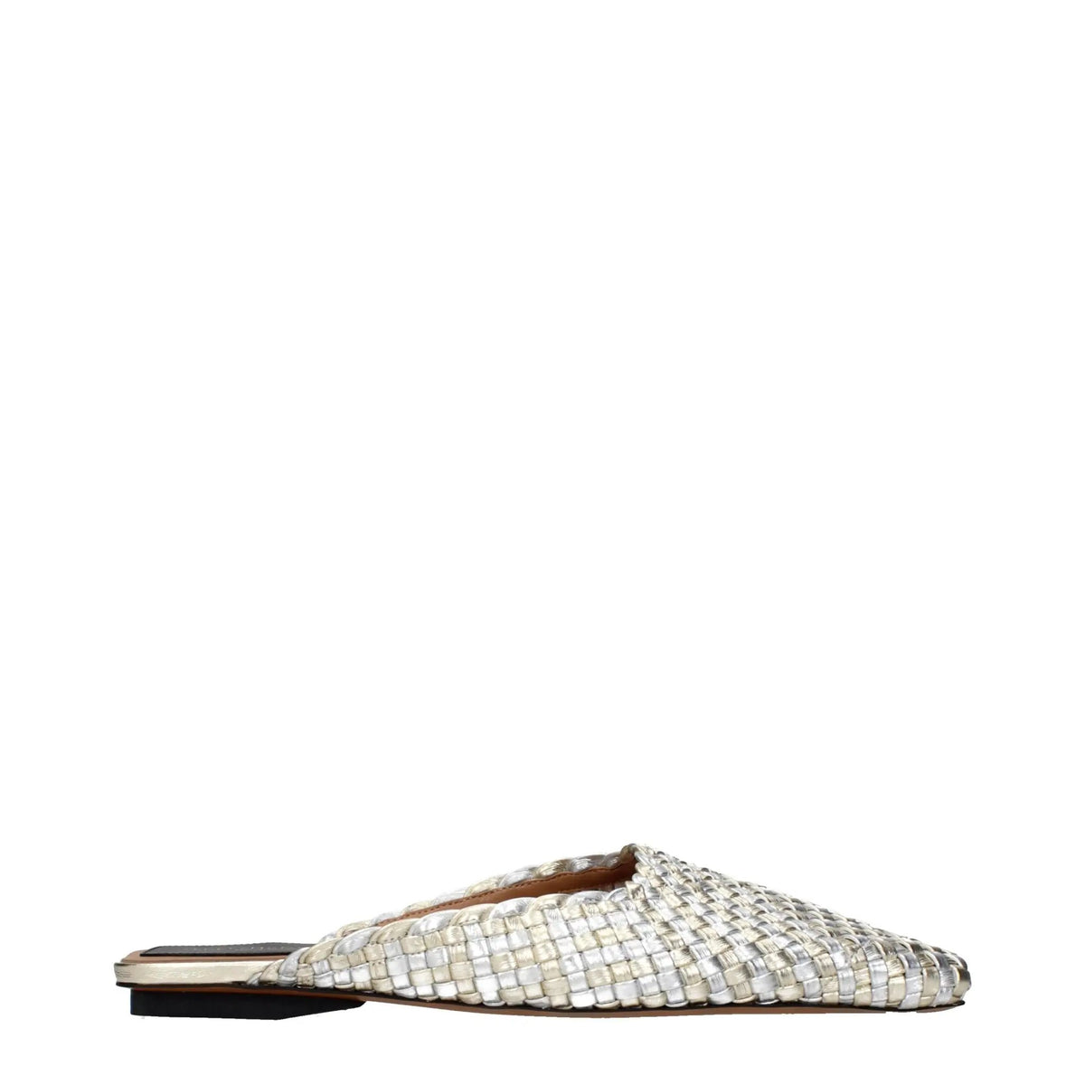 Stella McCartney Stella McCartney Gray Leather Slippers