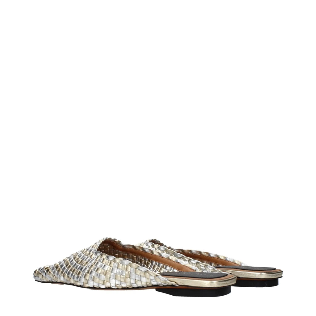 Stella McCartney Stella McCartney Gray Leather Slippers