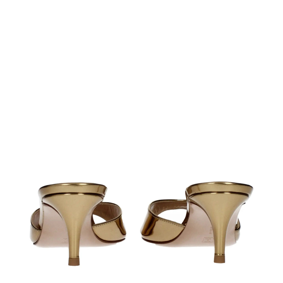 Gianvito Rossi Gianvito Rossi Gold Leather Platform Sandals
