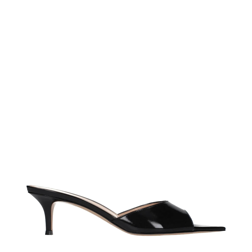 Gianvito Rossi Gianvito Rossi Black Leather Platform Sandals