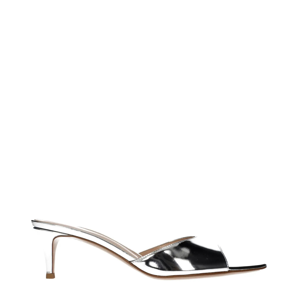 Gianvito Rossi Gianvito Rossi Gray Leather Platform Sandals