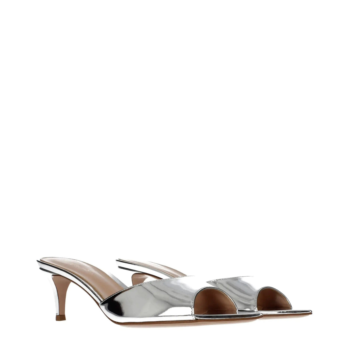 Gianvito Rossi Gianvito Rossi Gray Leather Platform Sandals