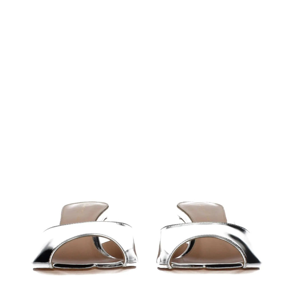 Gianvito Rossi Gianvito Rossi Gray Leather Platform Sandals