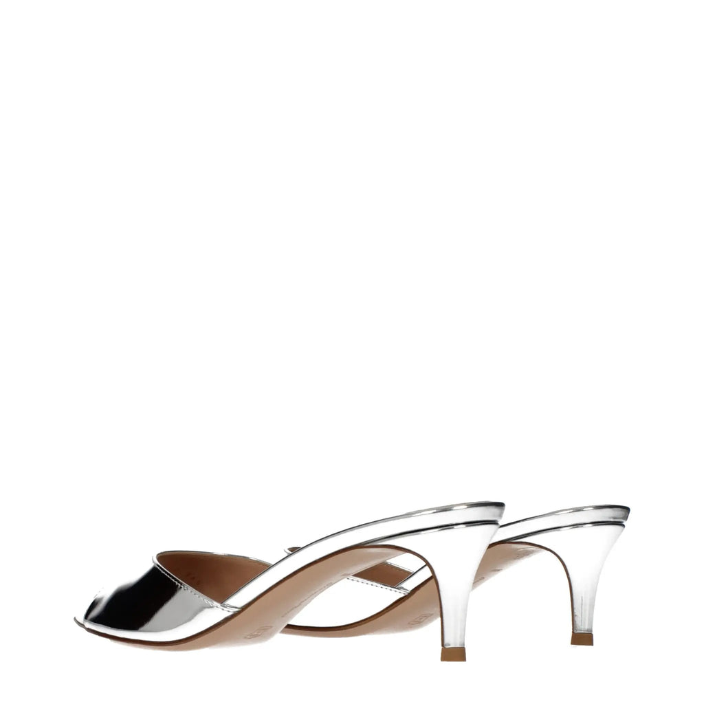 Gianvito Rossi Gianvito Rossi Gray Leather Platform Sandals