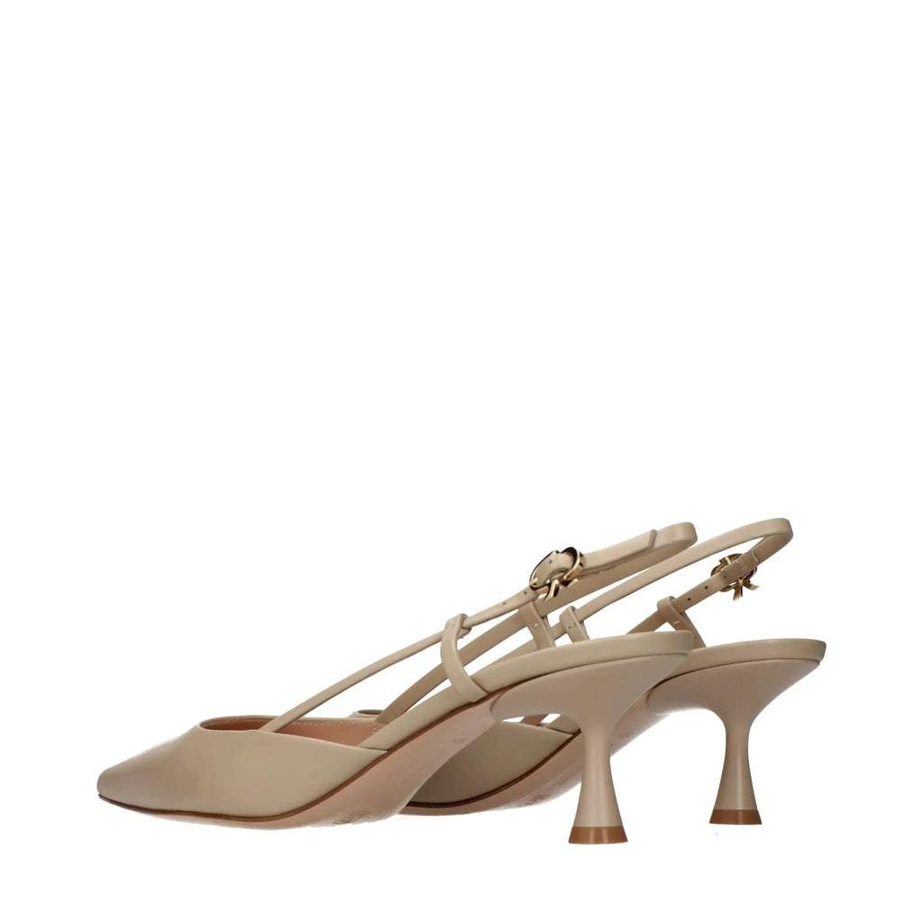 Gianvito Rossi Gianvito Rossi Beige Leather High Heel Pumps
