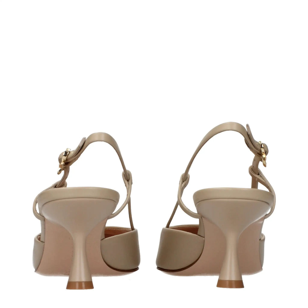 Gianvito Rossi Gianvito Rossi Beige Leather High Heel Pumps