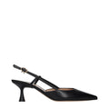 Gianvito Rossi Gianvito Rossi Black Leather Mid Heel Pumps