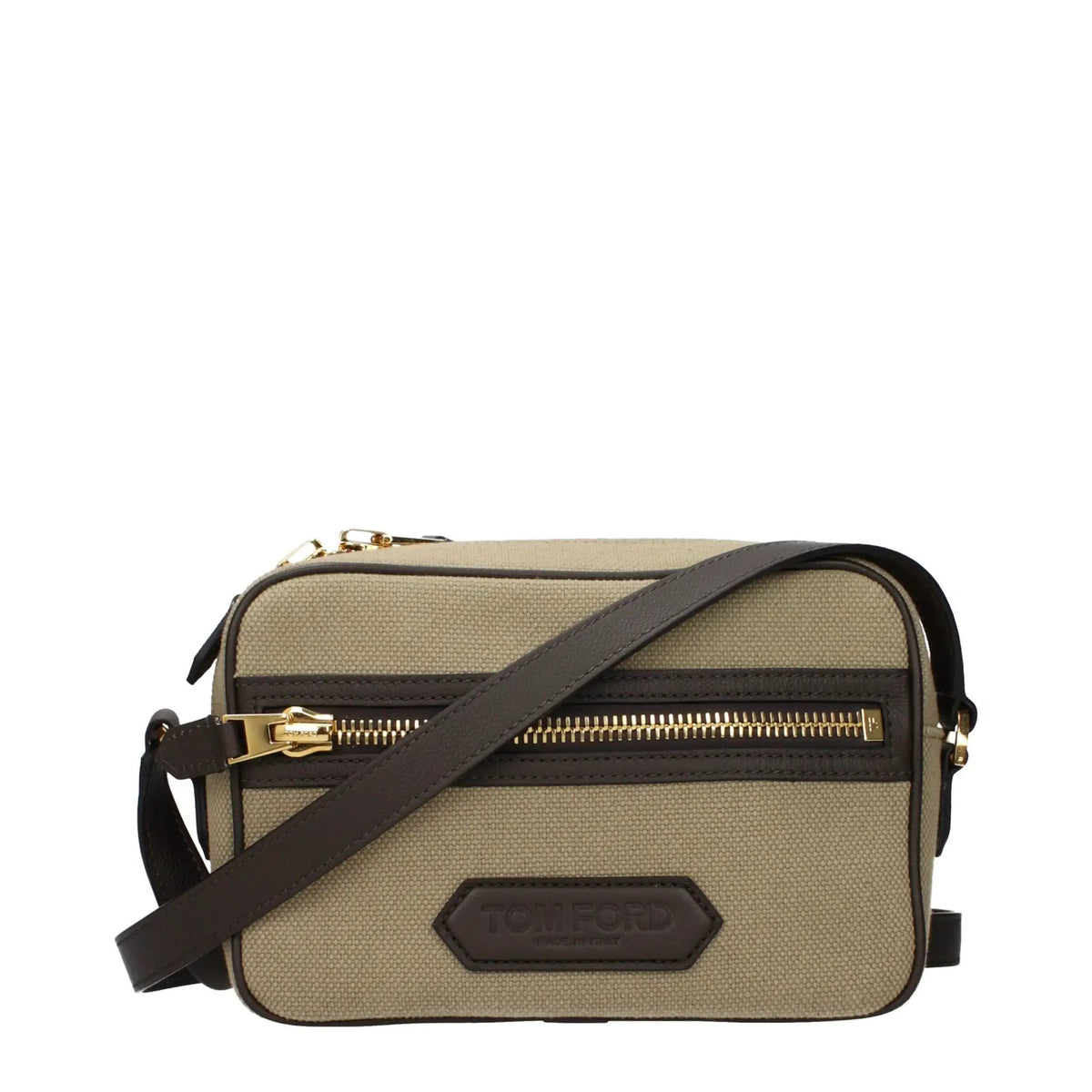 Tom Ford Tom Ford Beige Fabric Crossbody Bag