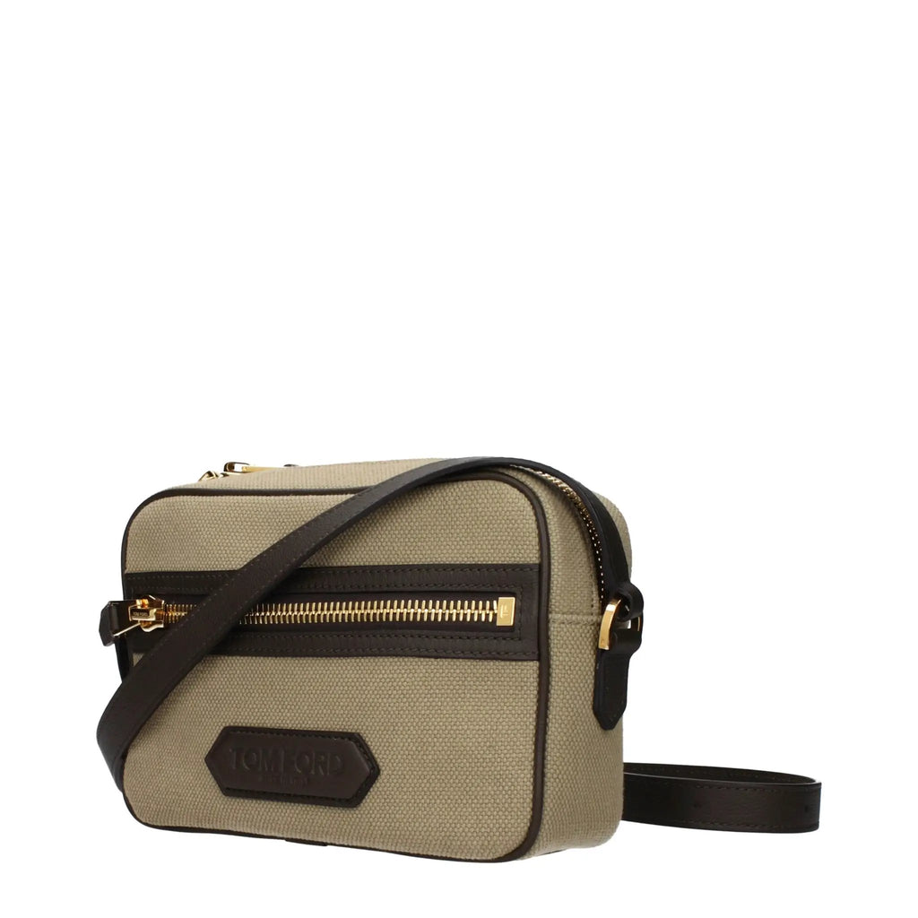 Tom Ford Tom Ford Beige Fabric Crossbody Bag