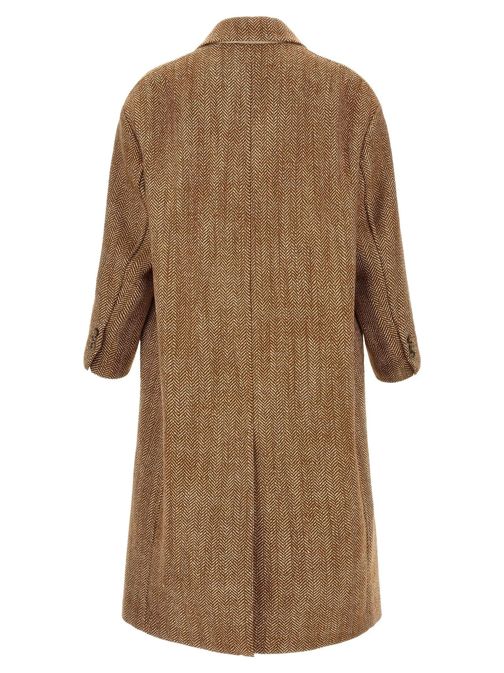 Ami Paris Ami Paris Brown Virgin Wool Coat