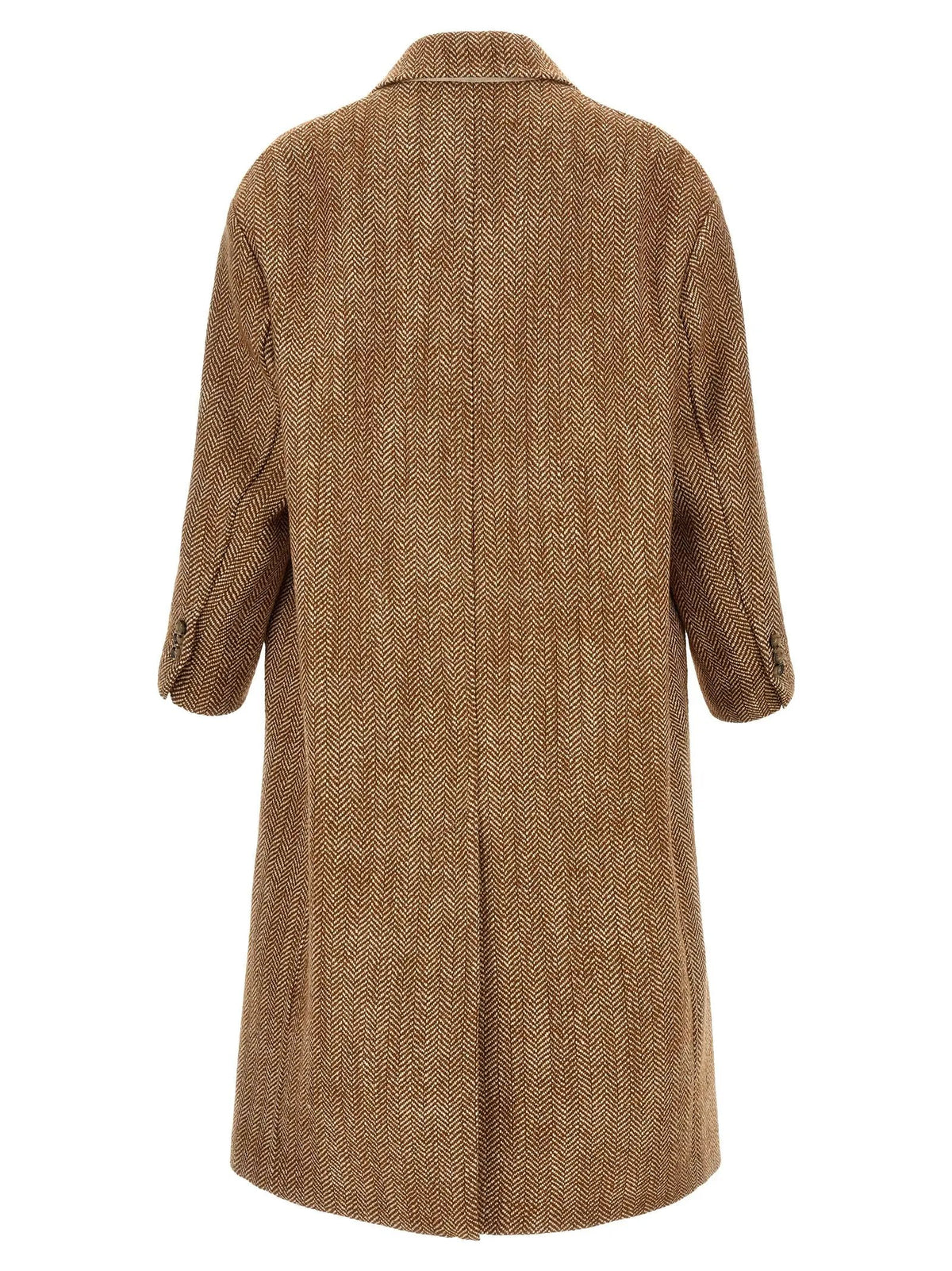 Ami Paris Ami Paris Brown Virgin Wool Coat