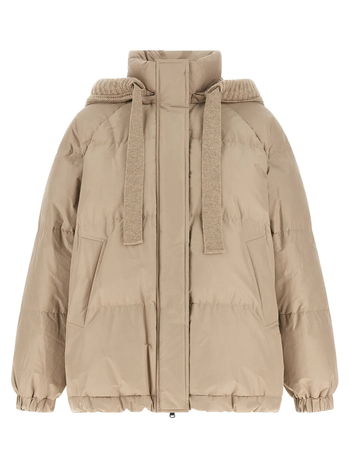 Brunello Cucinelli Brunello Cucinelli Beige Cotton Full-Length Jacket