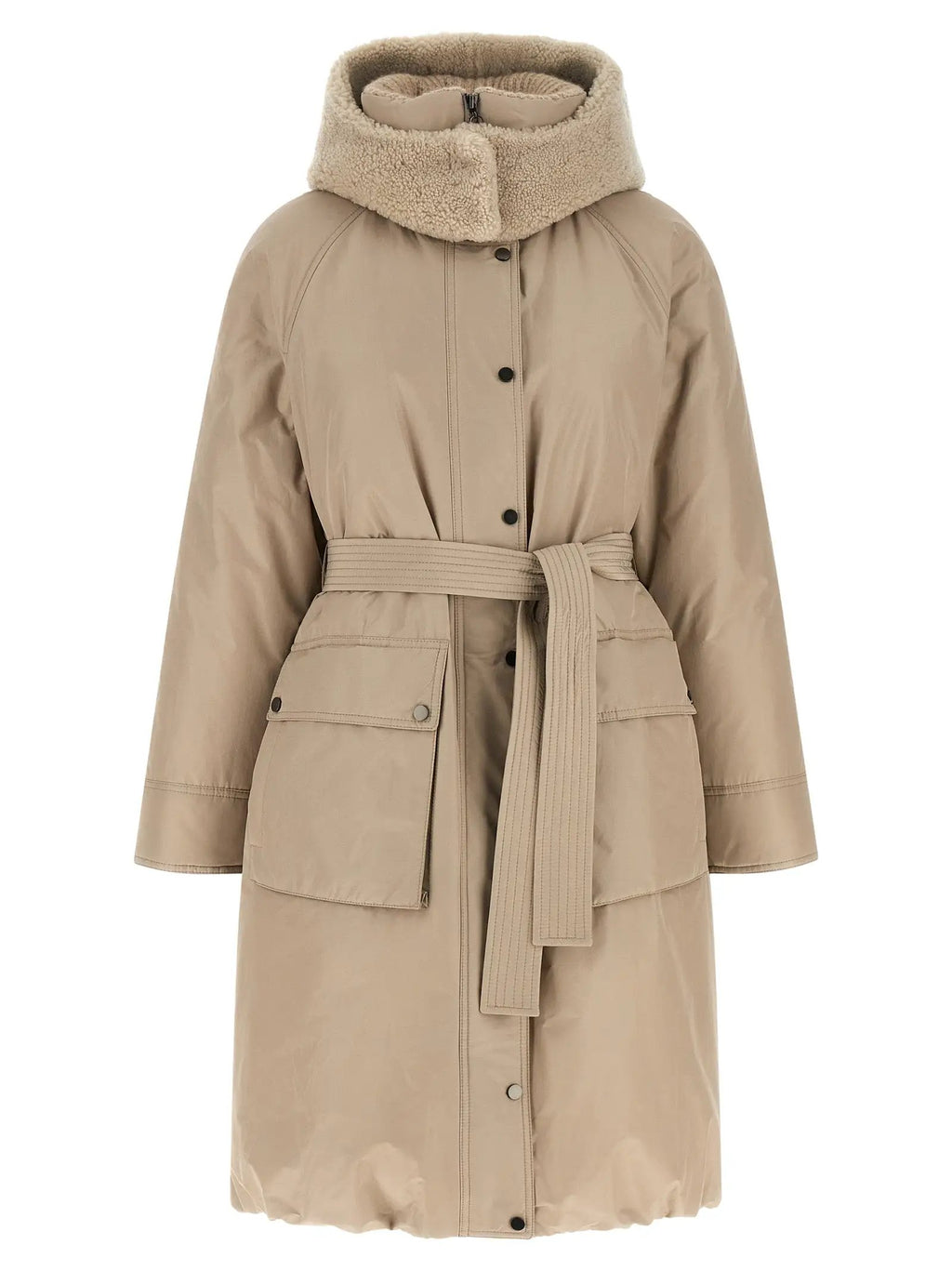 Brunello Cucinelli Brunello Cucinelli Beige Cotton Coat