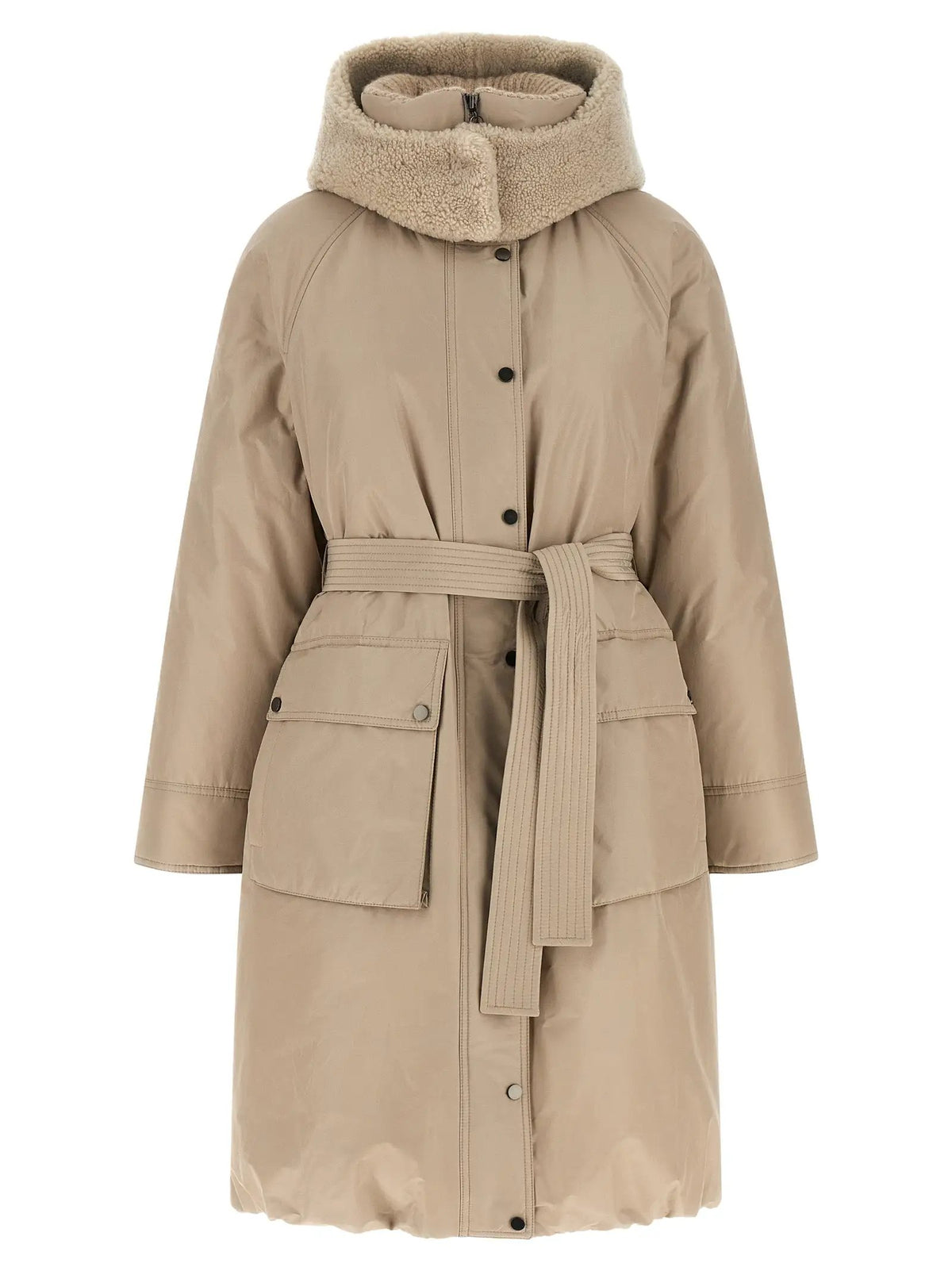Brunello Cucinelli Brunello Cucinelli Beige Cotton Coat