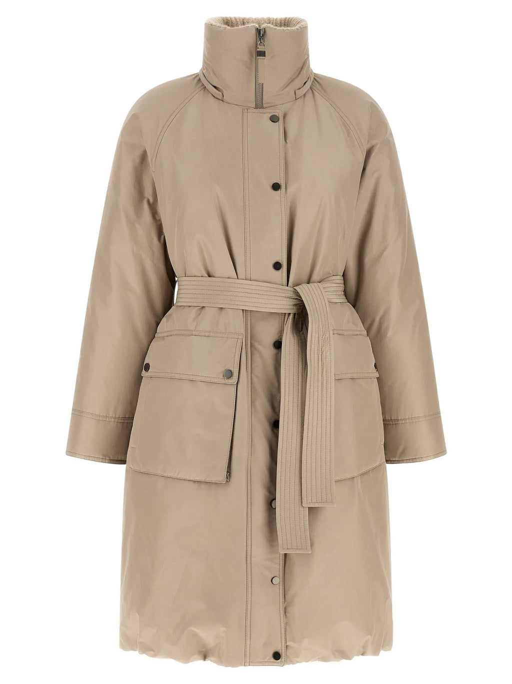 Brunello Cucinelli Brunello Cucinelli Beige Cotton Coat