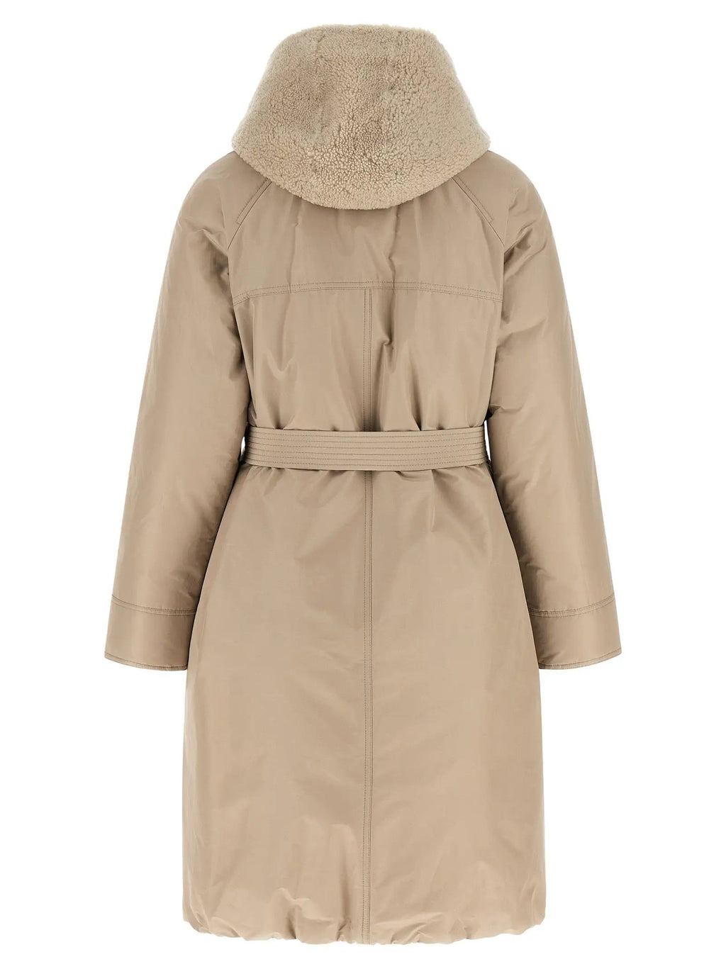 Brunello Cucinelli Brunello Cucinelli Beige Cotton Coat