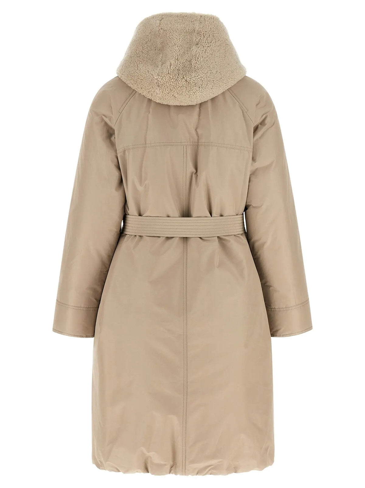 Brunello Cucinelli Brunello Cucinelli Beige Cotton Coat