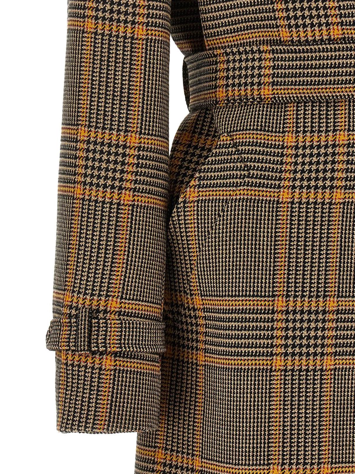 Tagliatore Tagliatore Brown Virgin Wool Coat