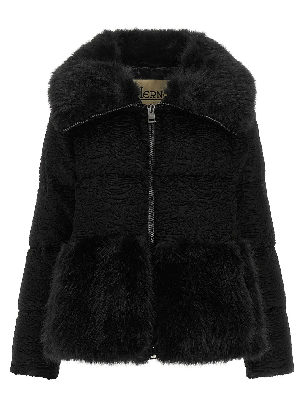 Herno Herno Black Acetate Full-Length Jacket