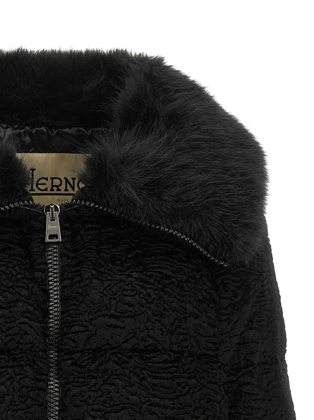 Herno Herno Black Acetate Full-Length Jacket
