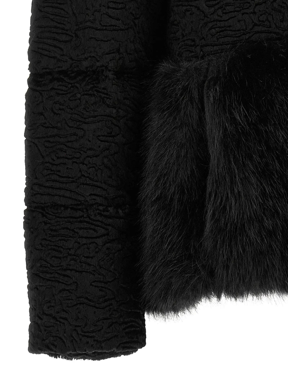 Herno Herno Black Acetate Full-Length Jacket