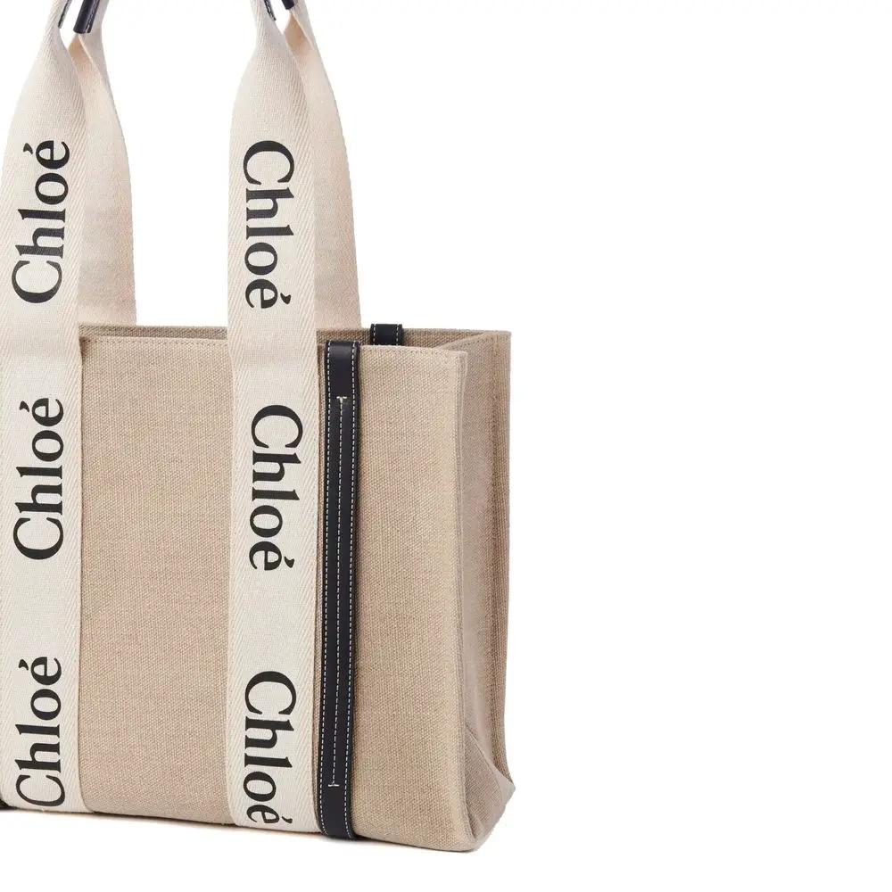 Chloé Chloé Beige Linen Tote Bag
