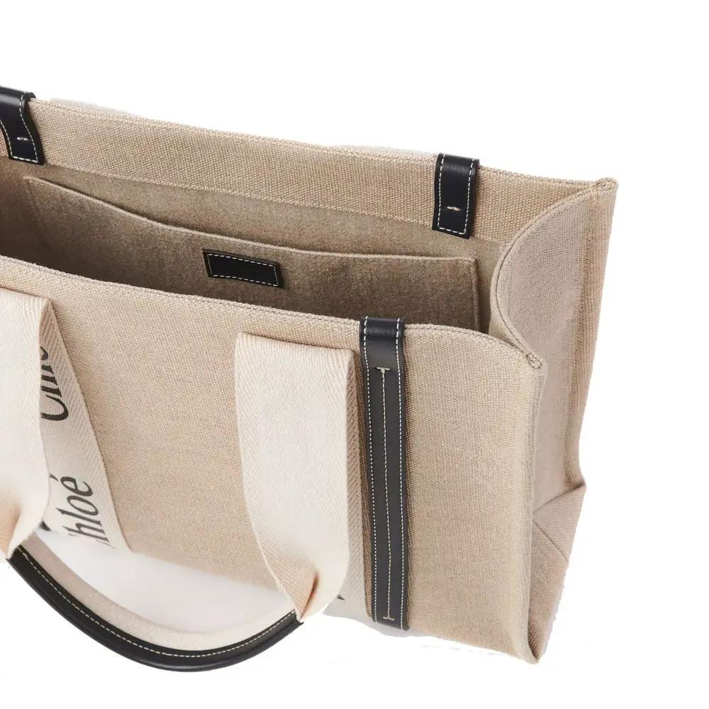 Chloé Chloé Beige Linen Tote Bag