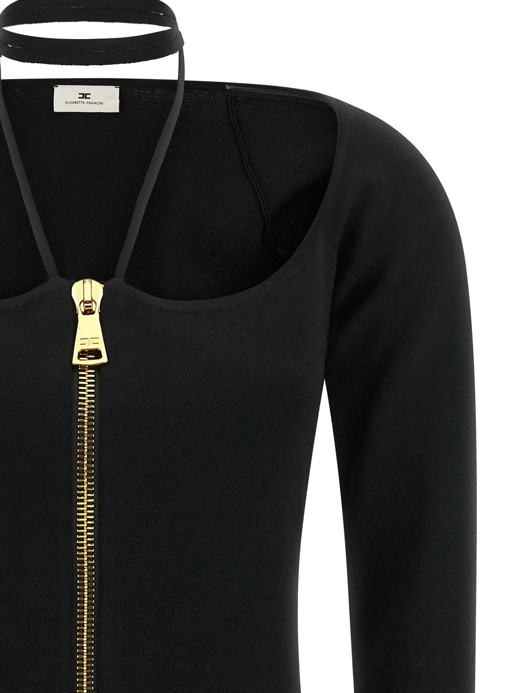 Elisabetta Franchi Elisabetta Franchi Black Viscose Short Dress