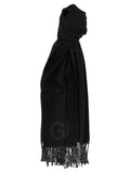 Ganni Black Wool Scarf