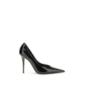 Amina Muaddi Amina Muaddi Black Calf Leather Bos Taurus High Heel Pumps