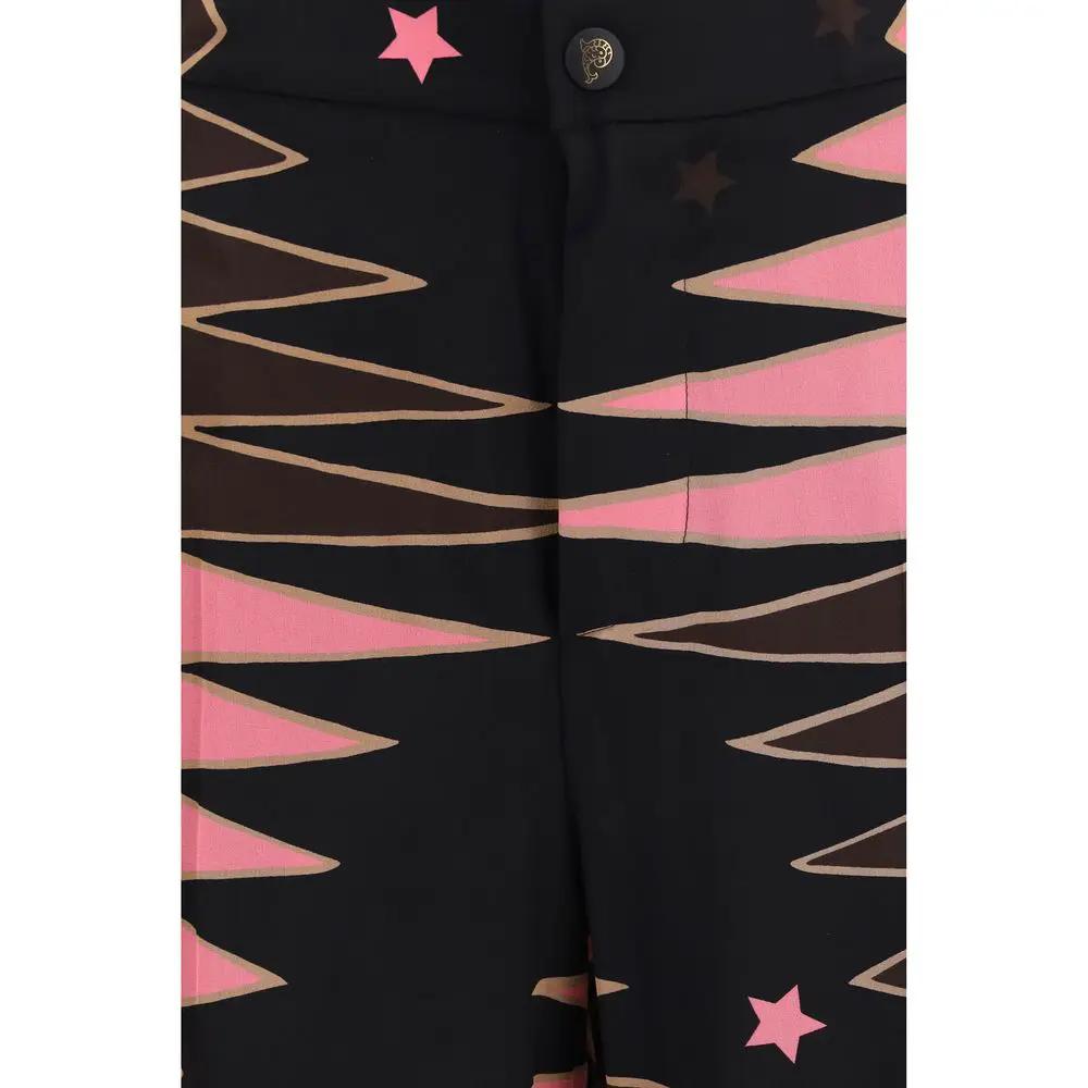 Emilio Pucci Multicolor Silk Casual Pants