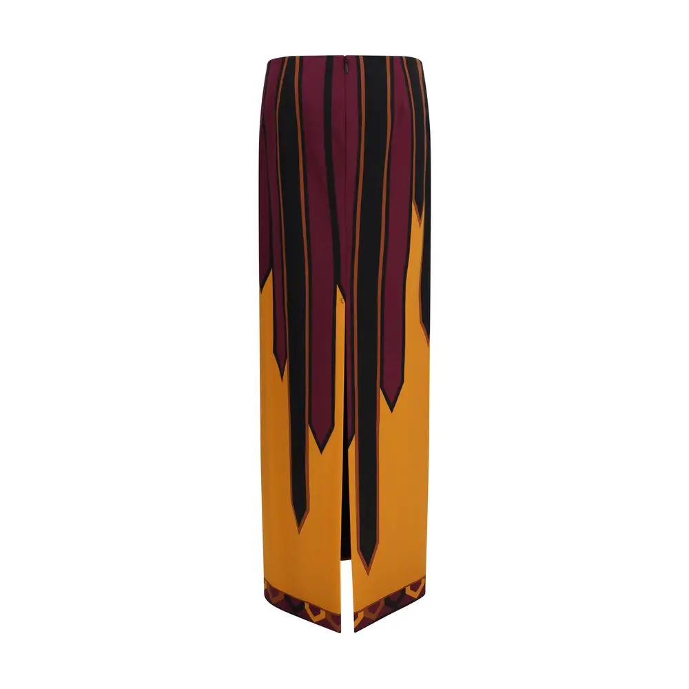 Emilio Pucci Multicolor Polyamide Long Skirt
