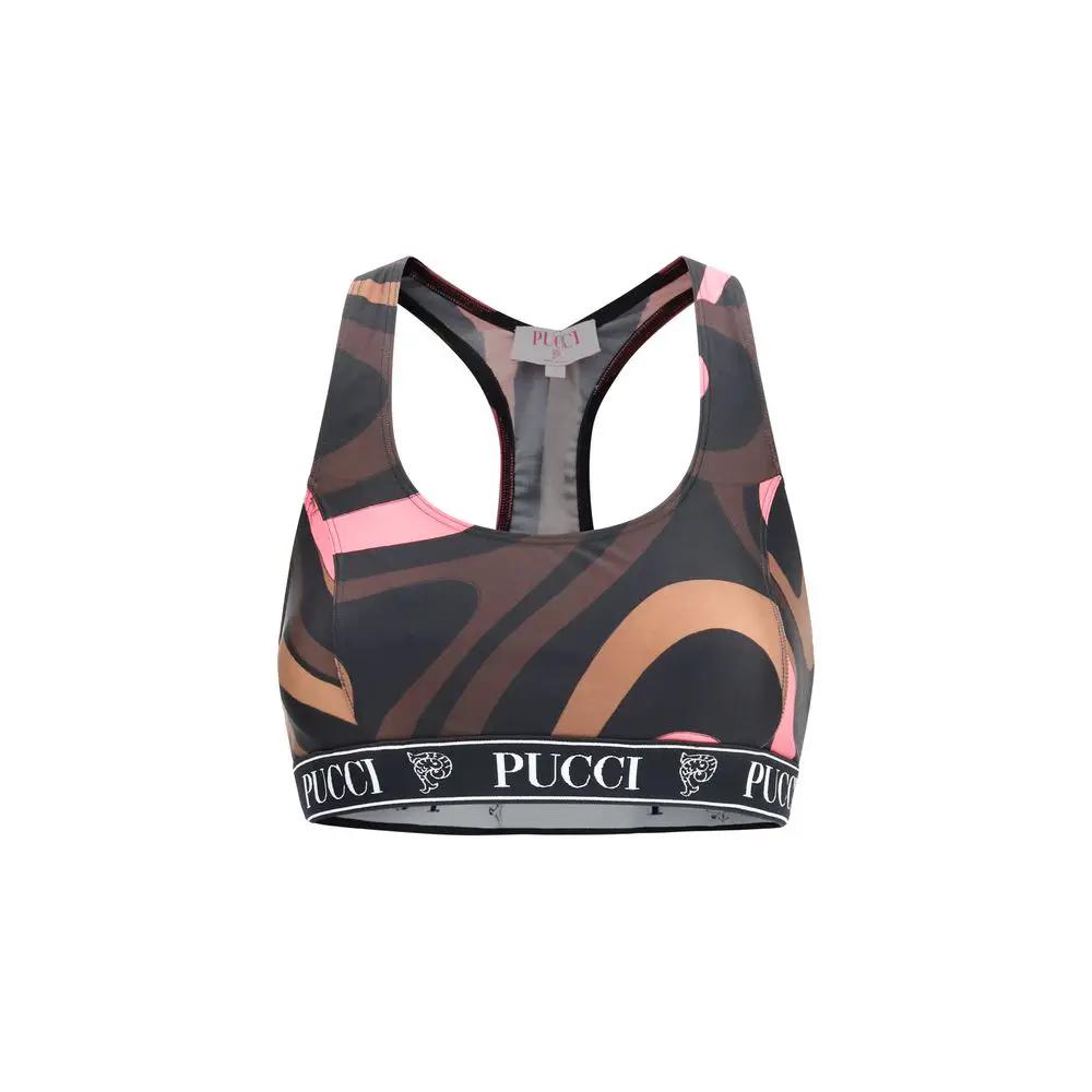 Emilio Pucci Multicolor Polyamide Sport Bra
