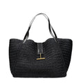Tom Ford Black Raffia Shoulder Bag
